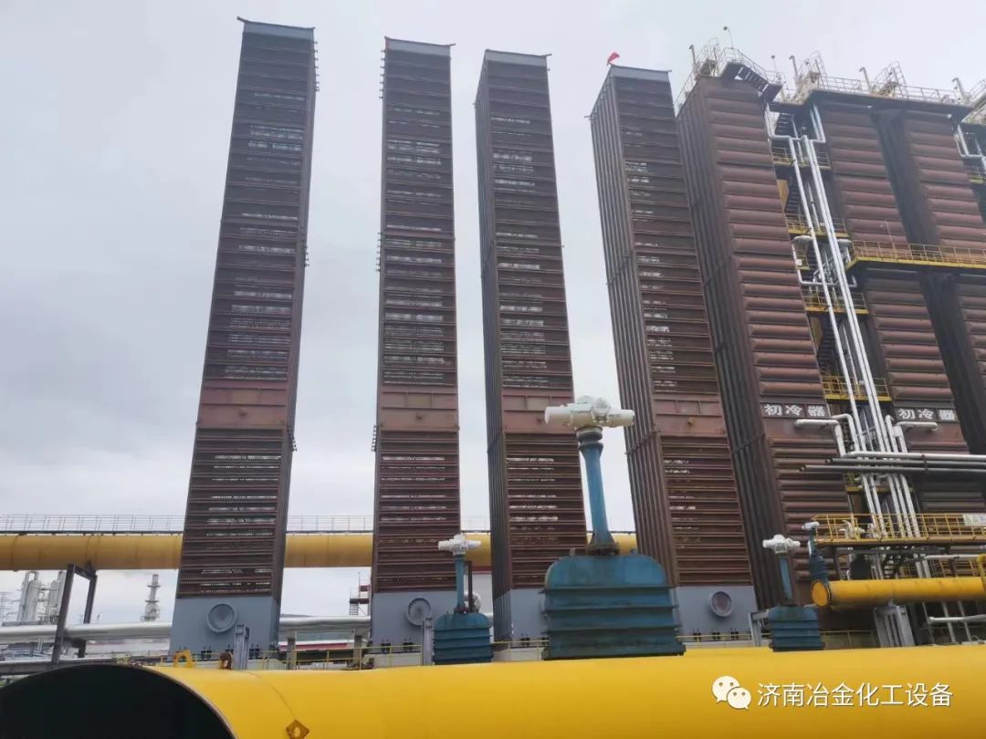濟(jì)南冶金化工：山西潞寶焦化初冷器吊裝順利完成